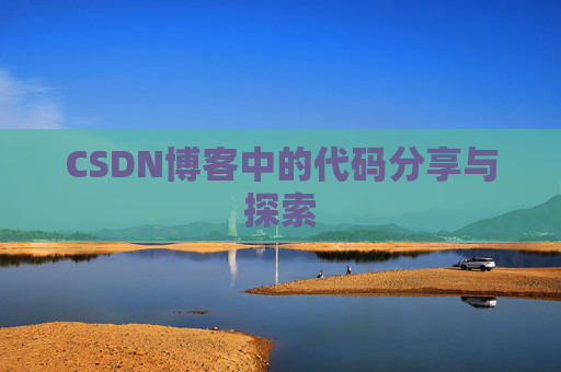CSDN博客中的代码分享与探索